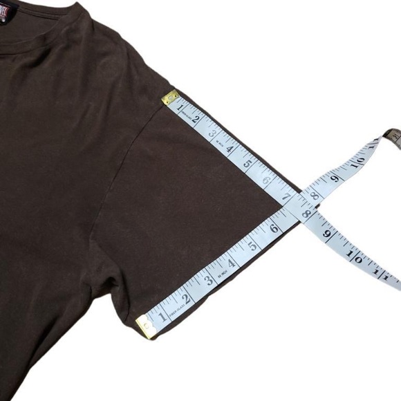 The Punisher Logo Short Sleeve Shirt Size XXL Brown Marvel - Picture 6 of 11